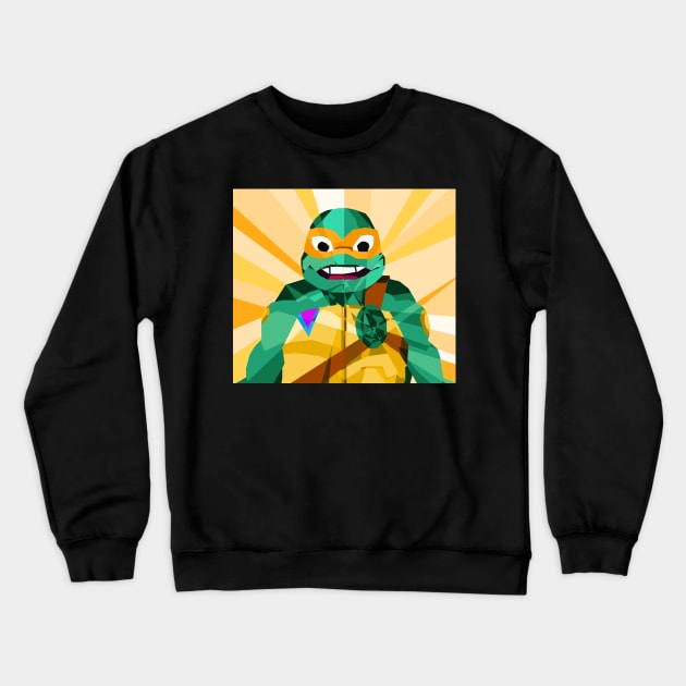 TMNT-Mikey Crewneck Sweatshirt by MamaNerd